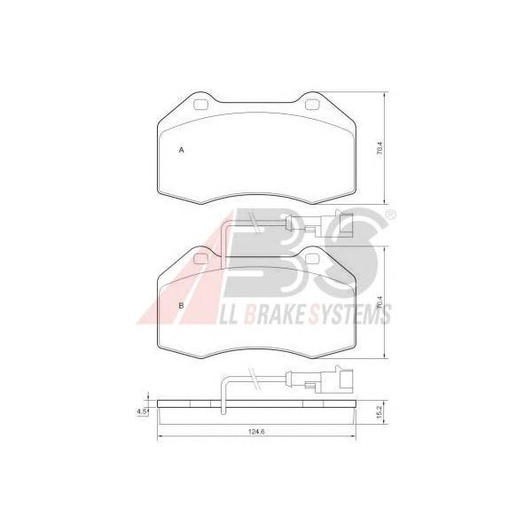 A.B.S - 3 7688 (Комплект тормозных колодок, дисковый тормоз)