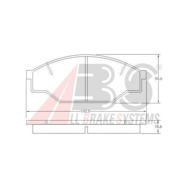 A.B.S - 3 6603 (Комплект тормозных колодок, дисковый тормоз)