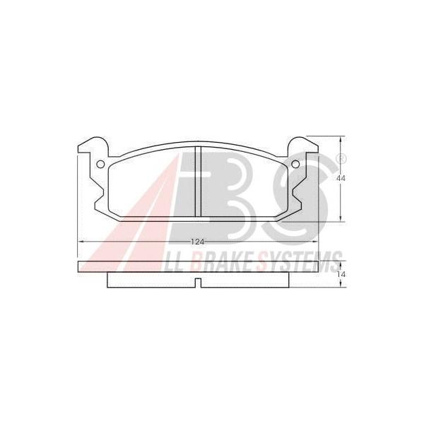 A.B.S - 3 6545 (Комплект тормозных колодок, дисковый тормоз)