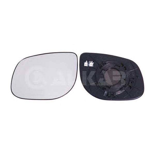 ALKAR - 6431647 (6431647 стекло зеркала левое! с кроншт. выпукл. с подогр.- KIA Cerato II 09>)