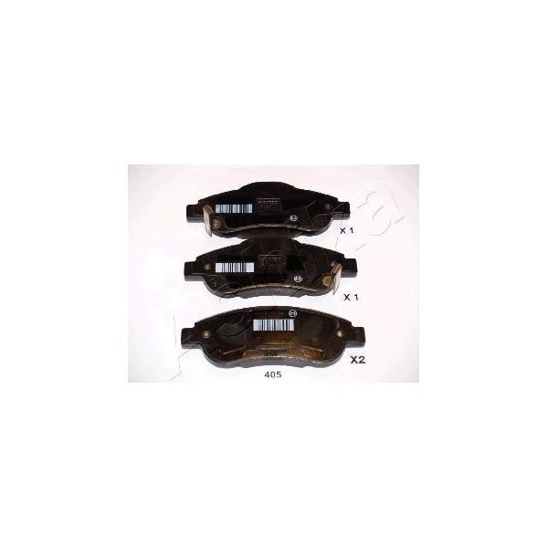 ASHIKA - 50-04-405 (Колодки тормозные передние Honda CR-V 2007~2008)