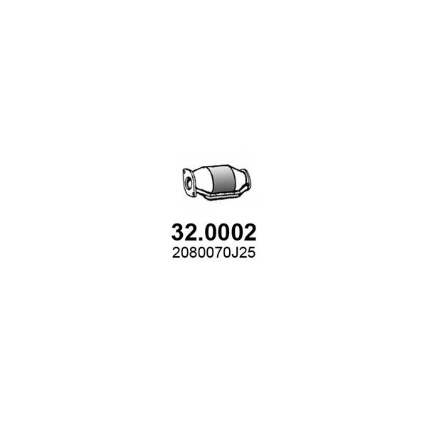 ASSO - 320002 (32.0002_катализатор глушителя! Nissan Primera 2.0)