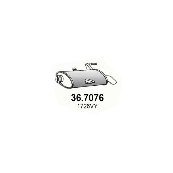 ASSO - 367076 (Задняя часть глушителя)