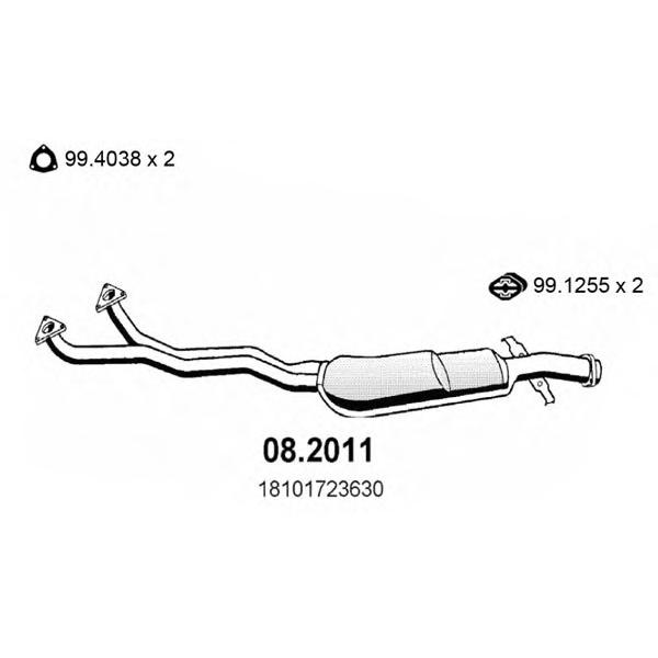 ASSO - 08.2011 (Приемная труба BMW 320i  24V E36 1991)