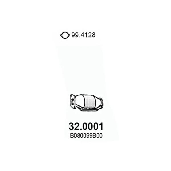 ASSO - 32.0001 (Катализатор штатный Nissan Primera 1.6; 2.0 93-02)
