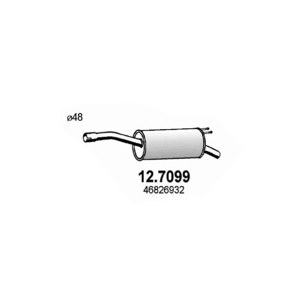 ASSO - 127099 (Глушитель Doblo 1.3MJTD, 1.9MJTD)