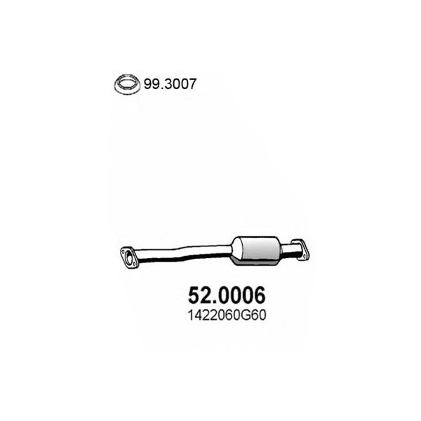 ASSO - 52.0006 (Катализатор штатный Suzuki Baleno 1.3i/1.6i/1.8i -)