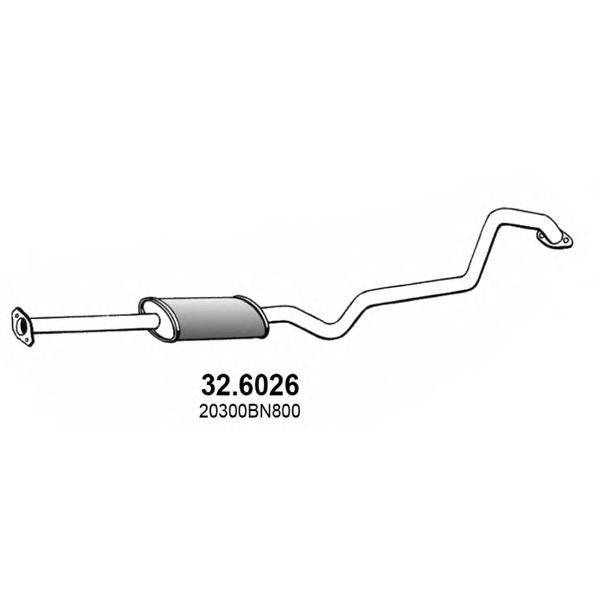 ASSO - 326026 (Глушитель средняя часть)