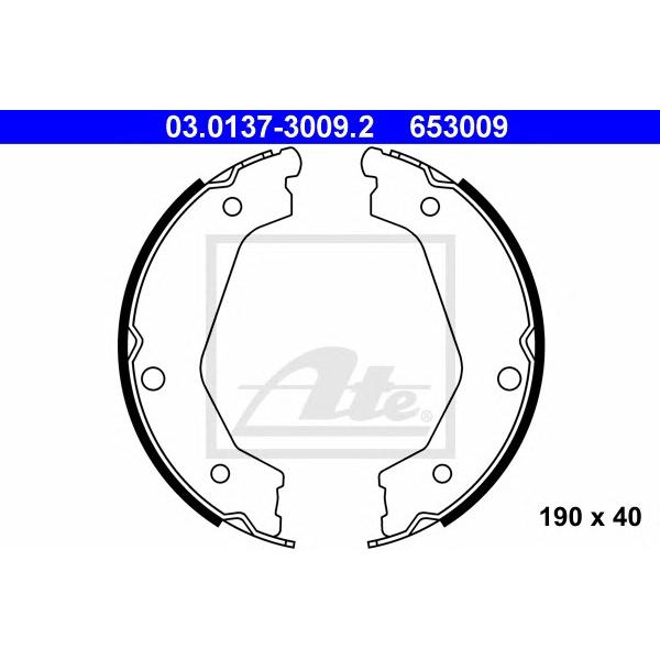 ATE - 03013730092 (Колодки ручного тормоза к-кт)