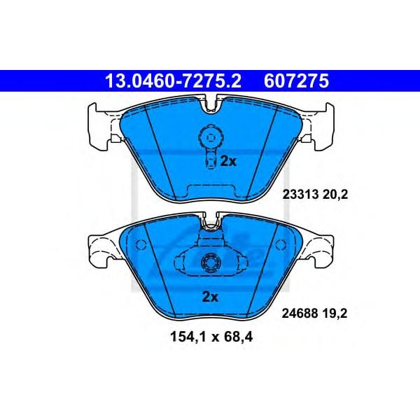 ATE - 13046072752 (Колодки торм.пер.)