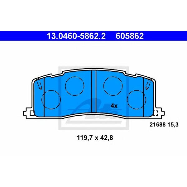 ATE - 13.0460-5862.2 (Автозапчасть)