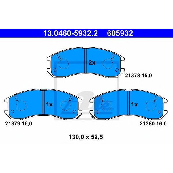 ATE - 13.0460-5932.2 (Колодки тормозные)