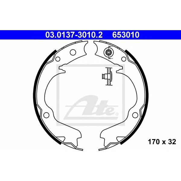 ATE - 03.0137-3010.2 (колодки барабанные ручника/ Subaru Impreza 2.0 00>/Legacy 2.0 98>)