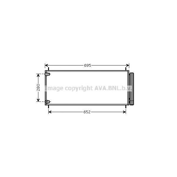 AVA - TO5406D (Радиатор кондиционера (с осушителем))