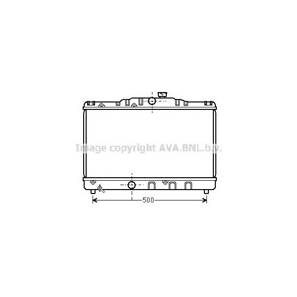 AVA - TO2115 (радиатор/ Toyota Corolla 1.3i 12V 87-92)