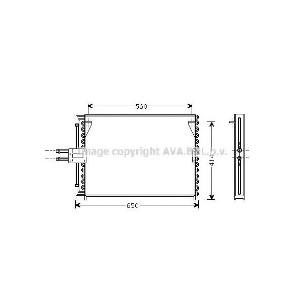 AVA - RT5189 (радиатор конд./ Renault Laguna 1.8-3.0/2.2D 94>)