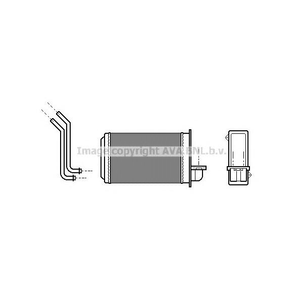 AVA - PE6088 (радиатор печки/ Peugeot 205 1.0-1.9D 83>)