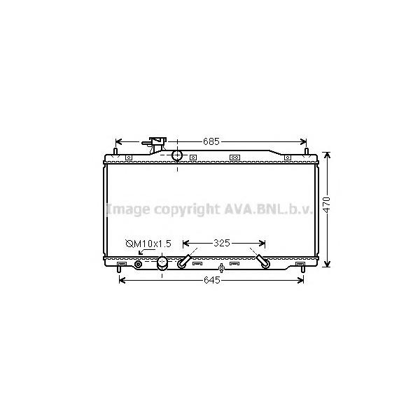 AVA - HD2269 (Радиатор HONDA CR-V 2.4 A/T 06-12)