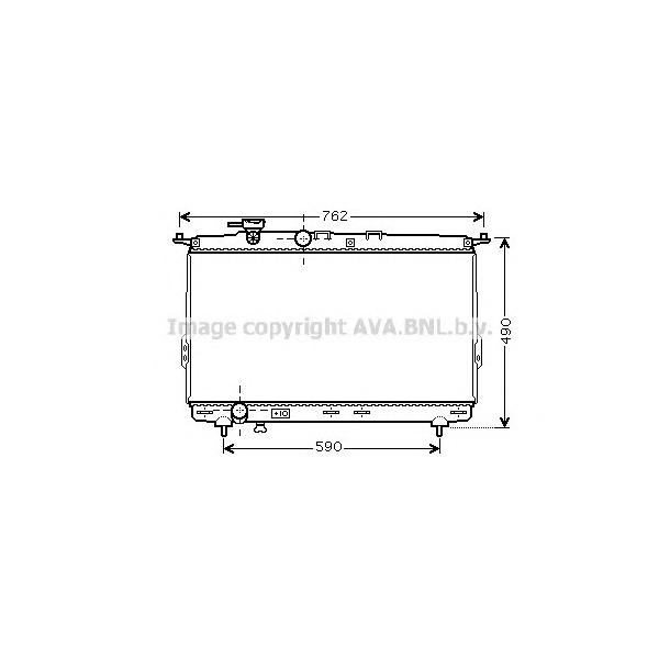 AVA - HY2106 (Радиатор охлаждения двигателя)
