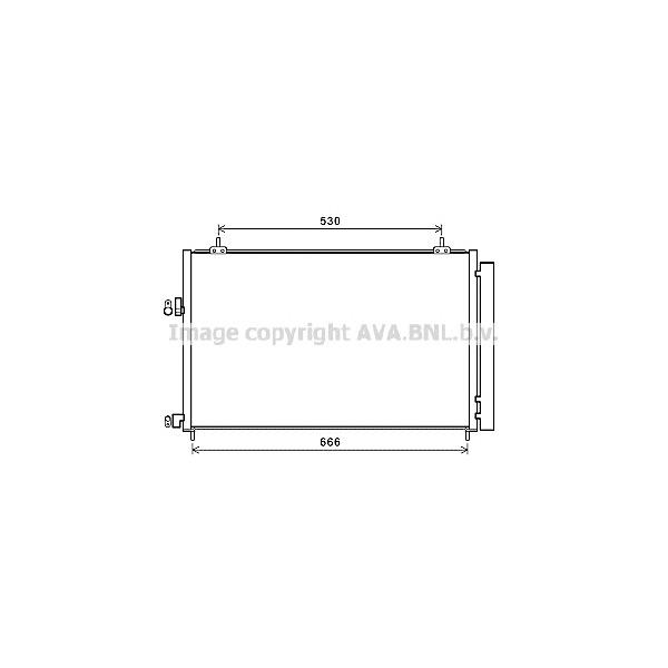 AVA - TO5679D (Радиатор кондиционера)