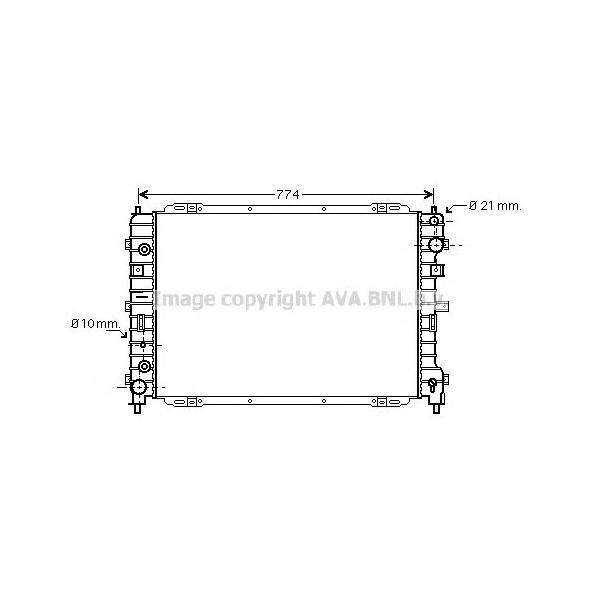 AVA - FD2346 (радиатор/ Ford Maverick, Mazda Tribute 3.0 01>)