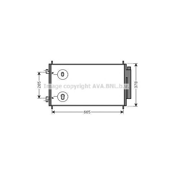 AVA - HDA5214D (Радиатор кондиционера)