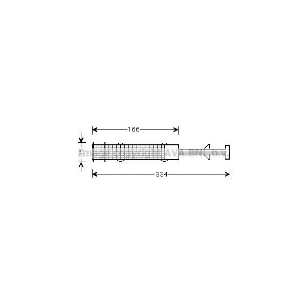 AVA - BWD279 (осушитель конд./ BMW E60/E61/E65 2.5D-4.0D 02>)