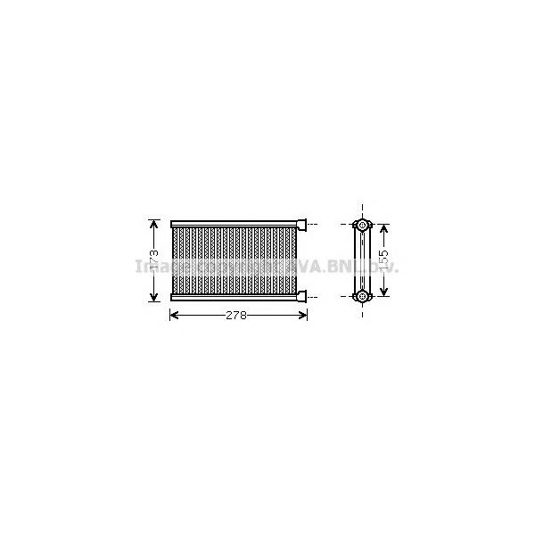 AVA - BW6344 (AVA BW6344_[64119123506] !радиатор печки/ BMW E81/)