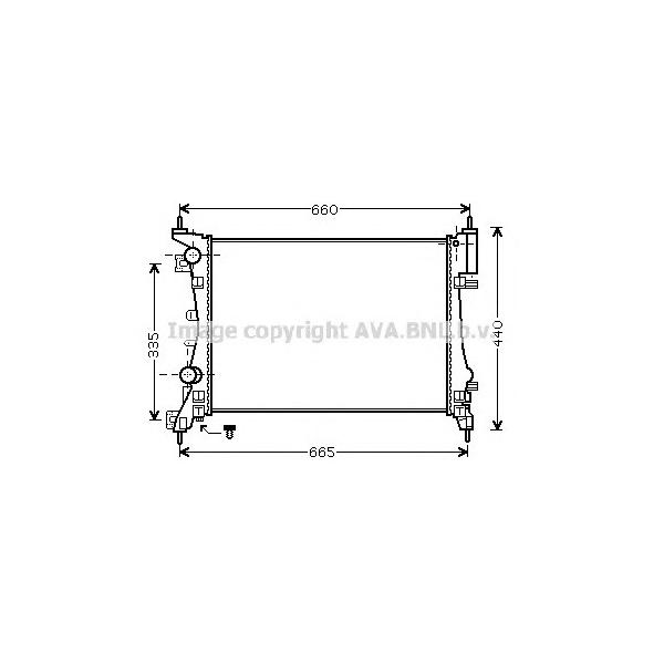 AVA - OL2408 (Радиатор 1,0/1,2/1,4 м/a +/-aс)