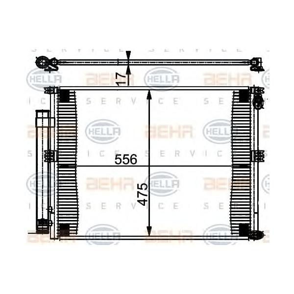 BEHR-HELLA - 8FC351301-791 (радиатор конд./ Toyota 4 Runner all 03>)