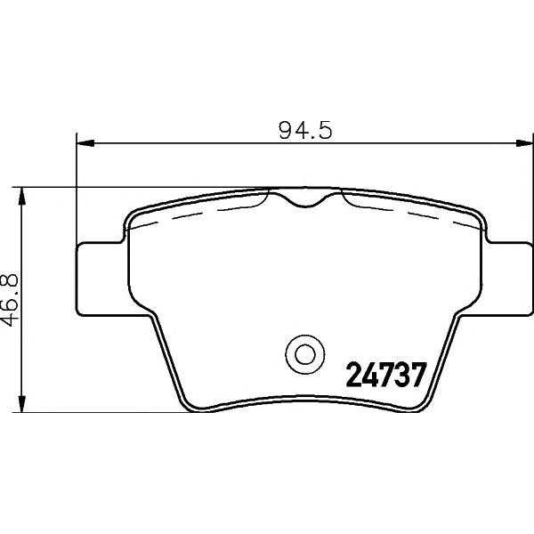 BEHR-HELLA - 8DB355013851 (Комплект тормозных колодок, дисковый тормоз)