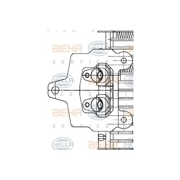 BEHR-HELLA - 8MO 376 726-291 (Радиатор масляный)