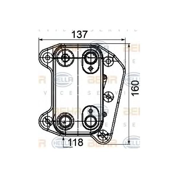 BEHR-HELLA - 8MO376755261 (Радиатор масляный)
