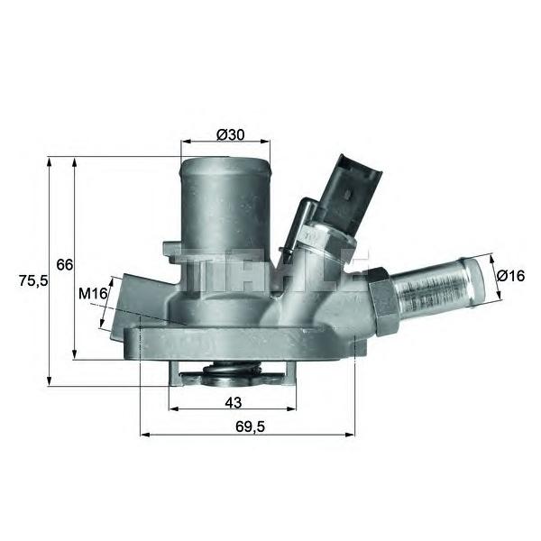 BEHR-HELLA - TI14780 (Термостат ALFA ROMEO: MITO 08-/ FIAT: BRAVO II 06-, LINEA 07-, PUNTO/GRANDE PUNTO 05-/ LANCIA: DELTA)