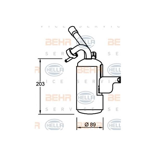 BEHR-HELLA - 8FT351335-051 (осушитель конд./Ford Transit/Tourneo Connect 02>)