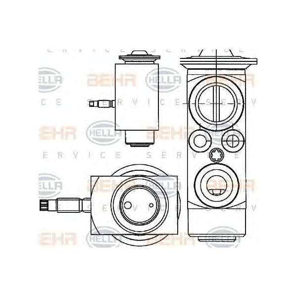 BEHR-HELLA - 8UW351234401 (Клапан расширительный ксистемы кондиционера VOLVO)