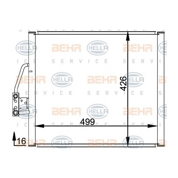 BEHR-HELLA - 8FC351037-051 (радиатор конд./ BMW E39 95-97)