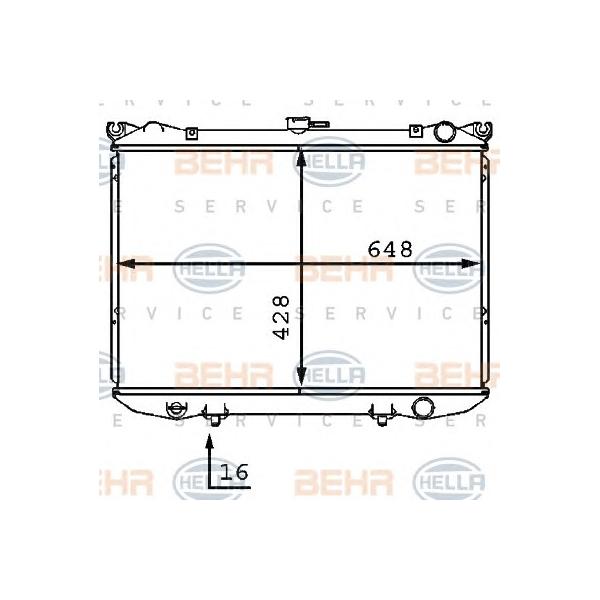 BEHR-HELLA - 8MK376707561 (Радиатор)
