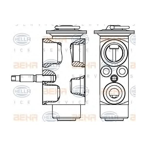 BEHR-HELLA - 8UW351239601 (Расширительный клапан)
