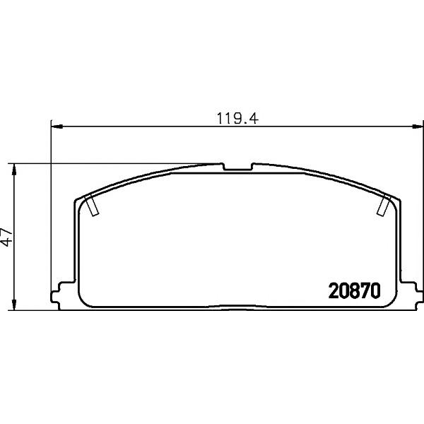 BEHR-HELLA - 8DB355006091 (Комплект тормозных колодок, дисковый тормоз)