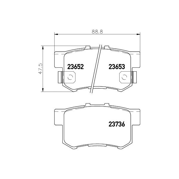 BEHR-HELLA - 8DB355009581 (колодки тормозные дисковые)