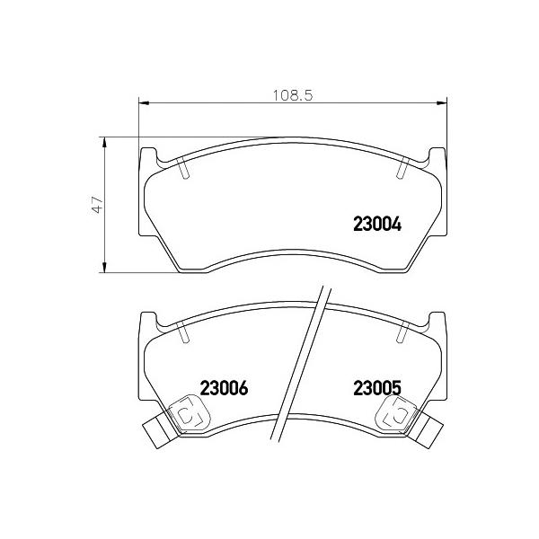 BEHR-HELLA - 8DB355016661 (колодки тормозные дисковые)