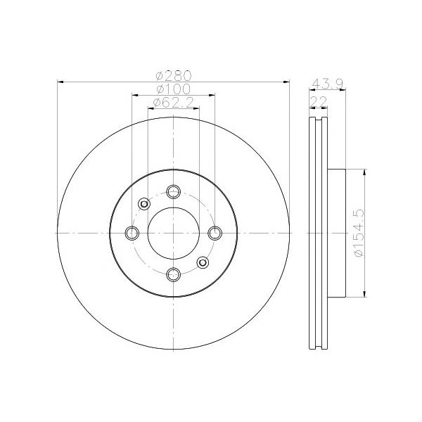 BEHR-HELLA - 8DD355118251 (Диск тормозной (min 2))