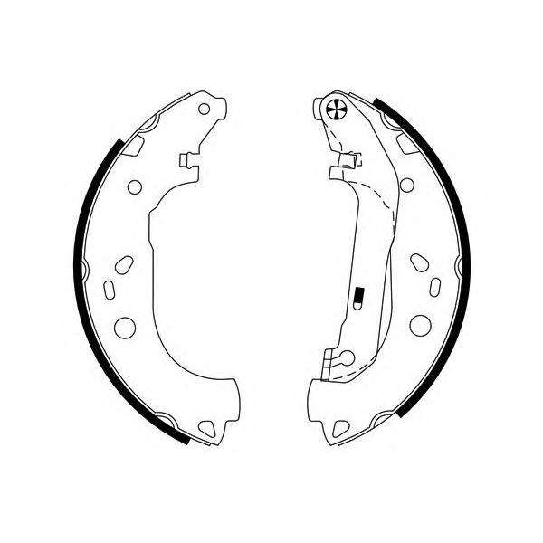 BEHR-HELLA - 8DB 355 002-731 (Колодки торм.бар.FORD TRANSIT/TOURNEO CONNECT 02- (228x58))