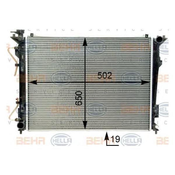 BEHR-HELLA - 8MK376762-251 (радиатор/ Hyundai Sonata V АКПП 2.4 05>)