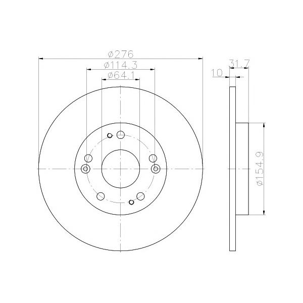 BEHR-HELLA - 8DD355118351 (Диск тормозной PRO)