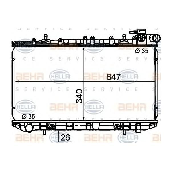 BEHR-HELLA - 8MK 376 771-001 (Радиатор)
