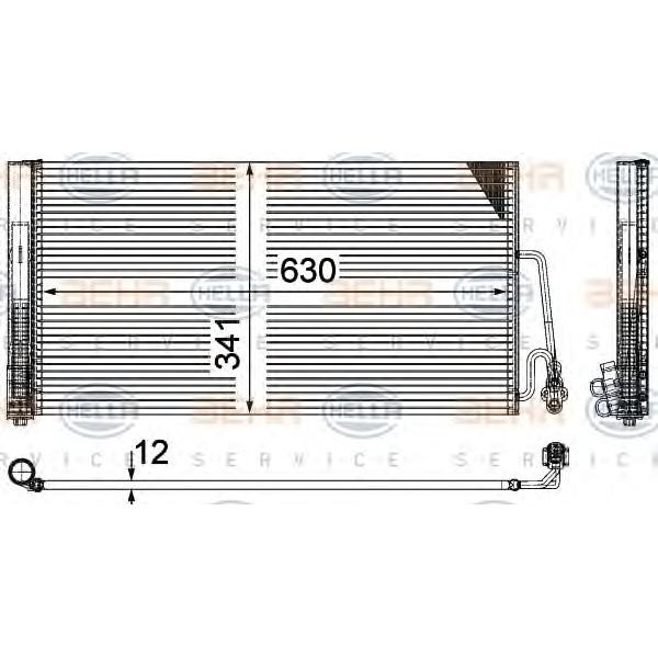 BEHR-HELLA - 8FC351309381 (Радиатор кондиционера)