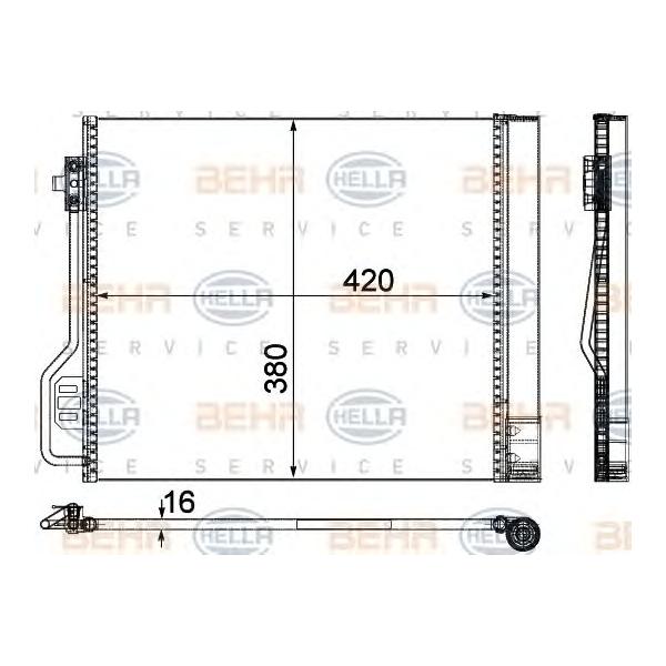 BEHR-HELLA - 8FC351304-291 (Радиатор кондиционера)