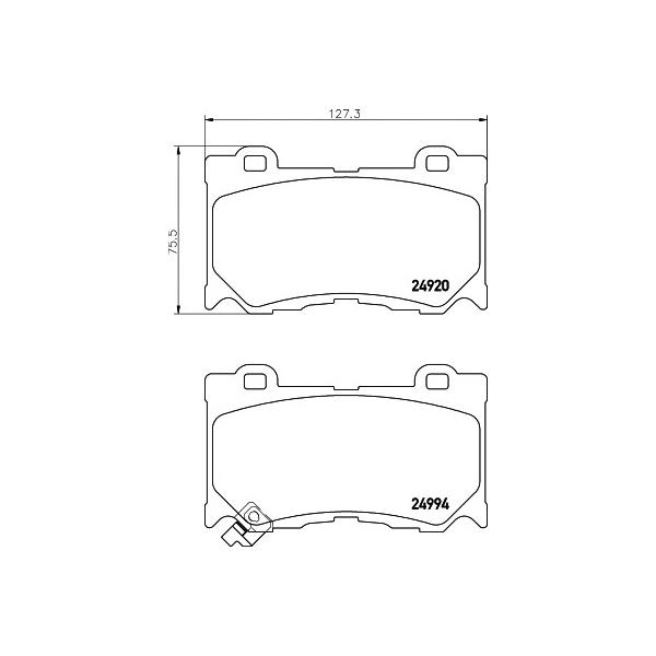 BEHR-HELLA - 8DB355015411 (Колодки тормозные дисковые)